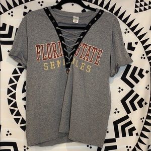 Florida State Lace Up Tee